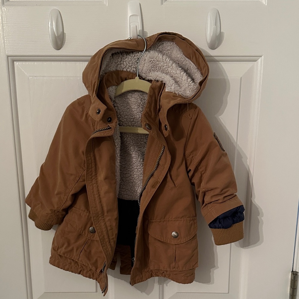 Brown Kids Jacket with Hood